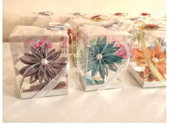 Box of Quilling Flower | Gift for Anniversary | Wedding | Festival | Party